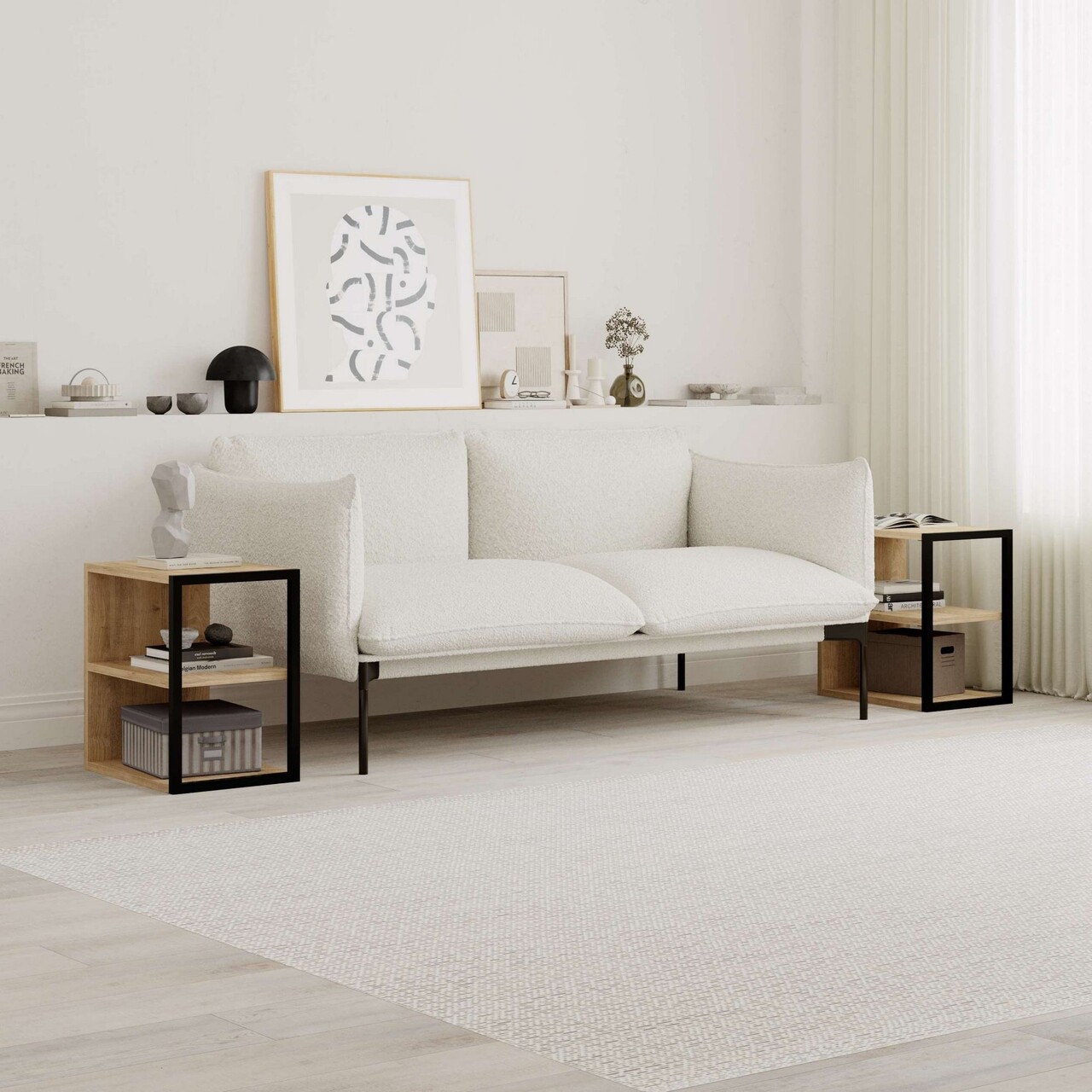 Set masute 2 piese, Hanah Home, Echo, Maro - imagine 7